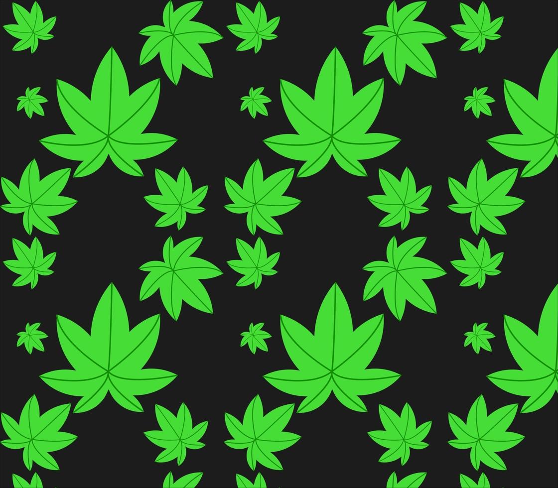 o design de padrão de cannabis é ótimo para embalagens de presentes e materiais impressos vetor