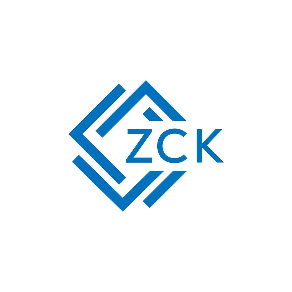 zck tecnologia carta logotipo Projeto em branco fundo. zck criativo iniciais tecnologia carta logotipo conceito. zck tecnologia carta Projeto. vetor