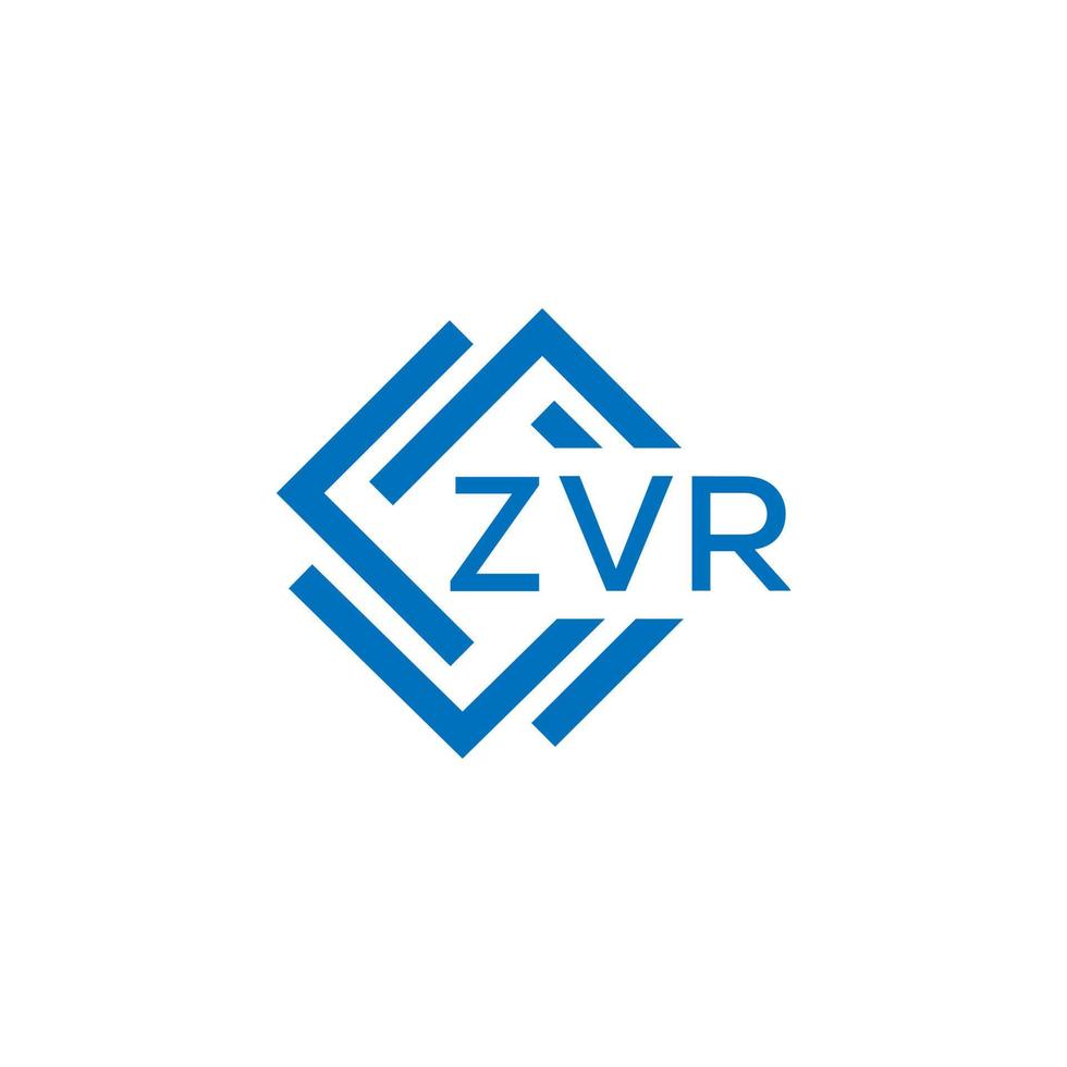 zvr tecnologia carta logotipo Projeto em branco fundo. zvr criativo iniciais tecnologia carta logotipo conceito. zvr tecnologia carta Projeto. vetor