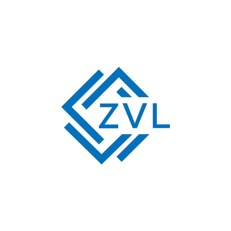 zvl tecnologia carta logotipo Projeto em branco fundo. zvl criativo iniciais tecnologia carta logotipo conceito. zvl tecnologia carta Projeto. vetor