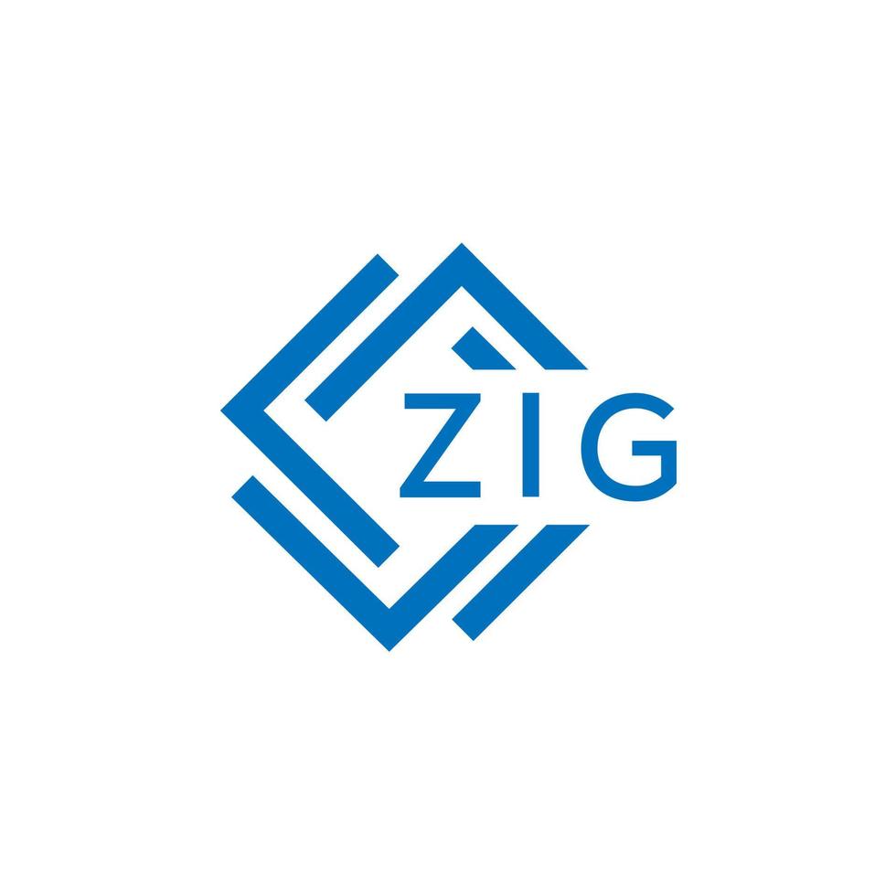 zig tecnologia carta logotipo Projeto em branco fundo. zig criativo iniciais tecnologia carta logotipo conceito. zig tecnologia carta Projeto. vetor