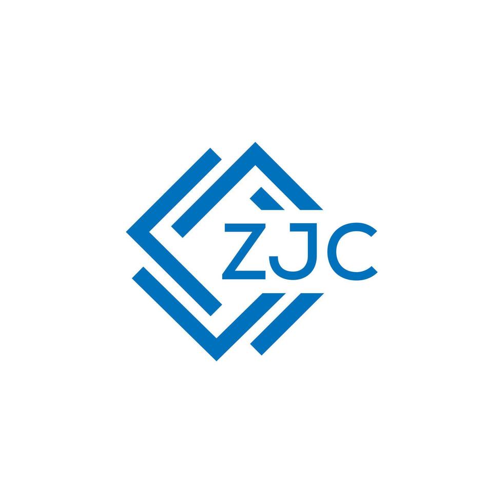 zjc tecnologia carta logotipo Projeto em branco fundo. zjc criativo iniciais tecnologia carta logotipo conceito. zjc tecnologia carta Projeto. vetor