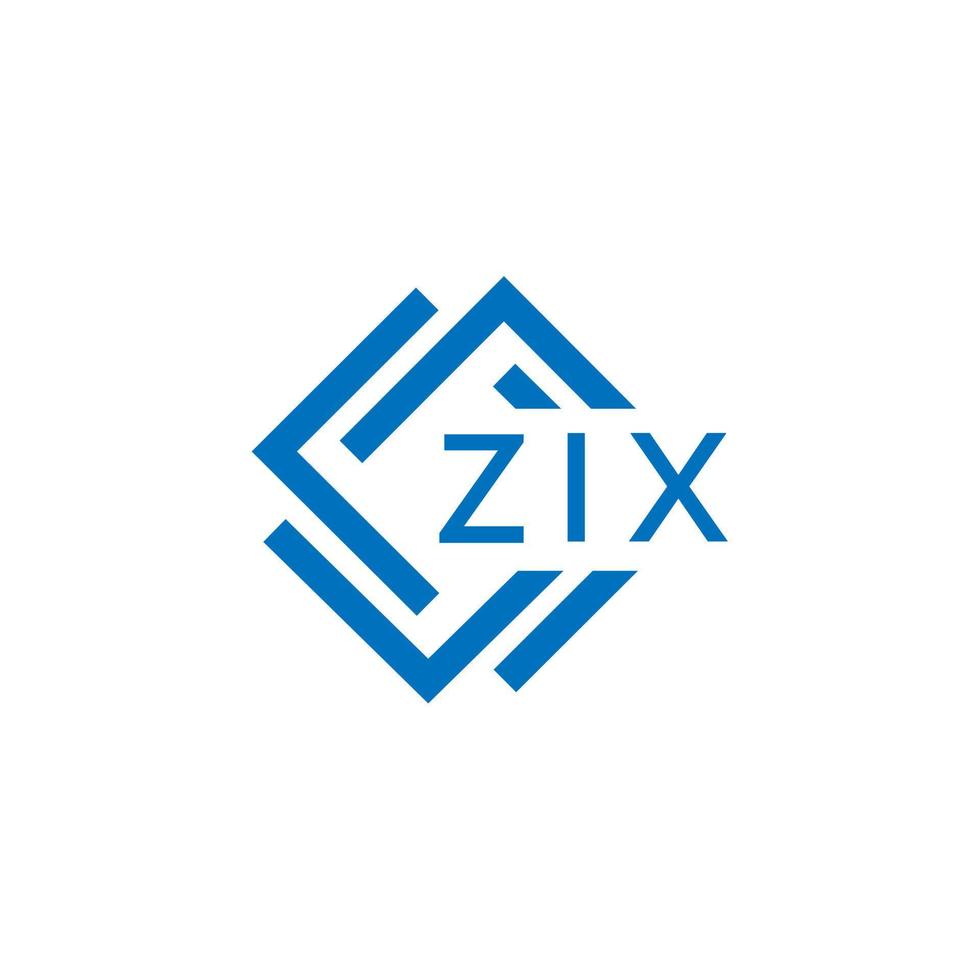 zix tecnologia carta logotipo Projeto em branco fundo. zix criativo iniciais tecnologia carta logotipo conceito. zix tecnologia carta Projeto. vetor