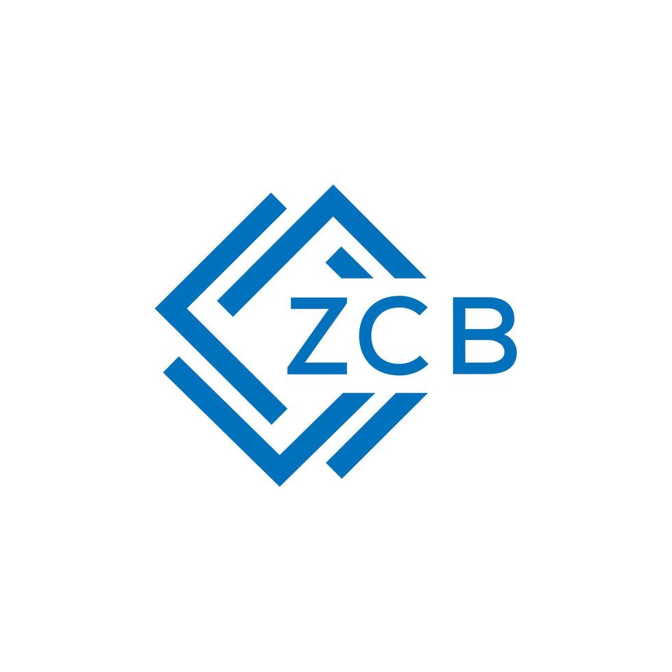 zcb tecnologia carta logotipo Projeto em branco fundo. zcb criativo iniciais tecnologia carta logotipo conceito. zcb tecnologia carta Projeto. vetor