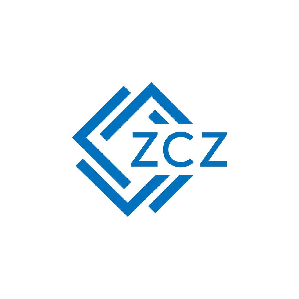 zcz tecnologia carta logotipo Projeto em branco fundo. zcz criativo iniciais tecnologia carta logotipo conceito. zcz tecnologia carta Projeto. vetor