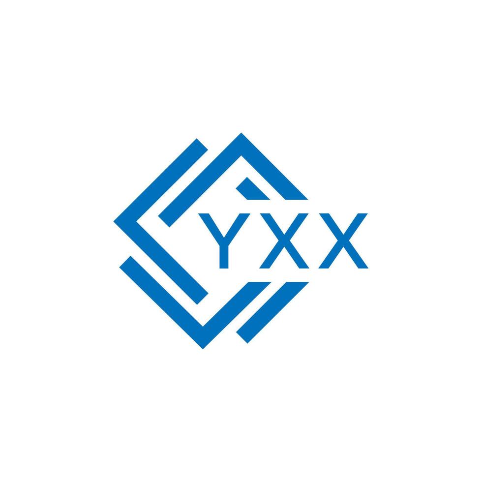 yxx tecnologia carta logotipo Projeto em branco fundo. yxx criativo iniciais tecnologia carta logotipo conceito. yxx tecnologia carta Projeto. vetor