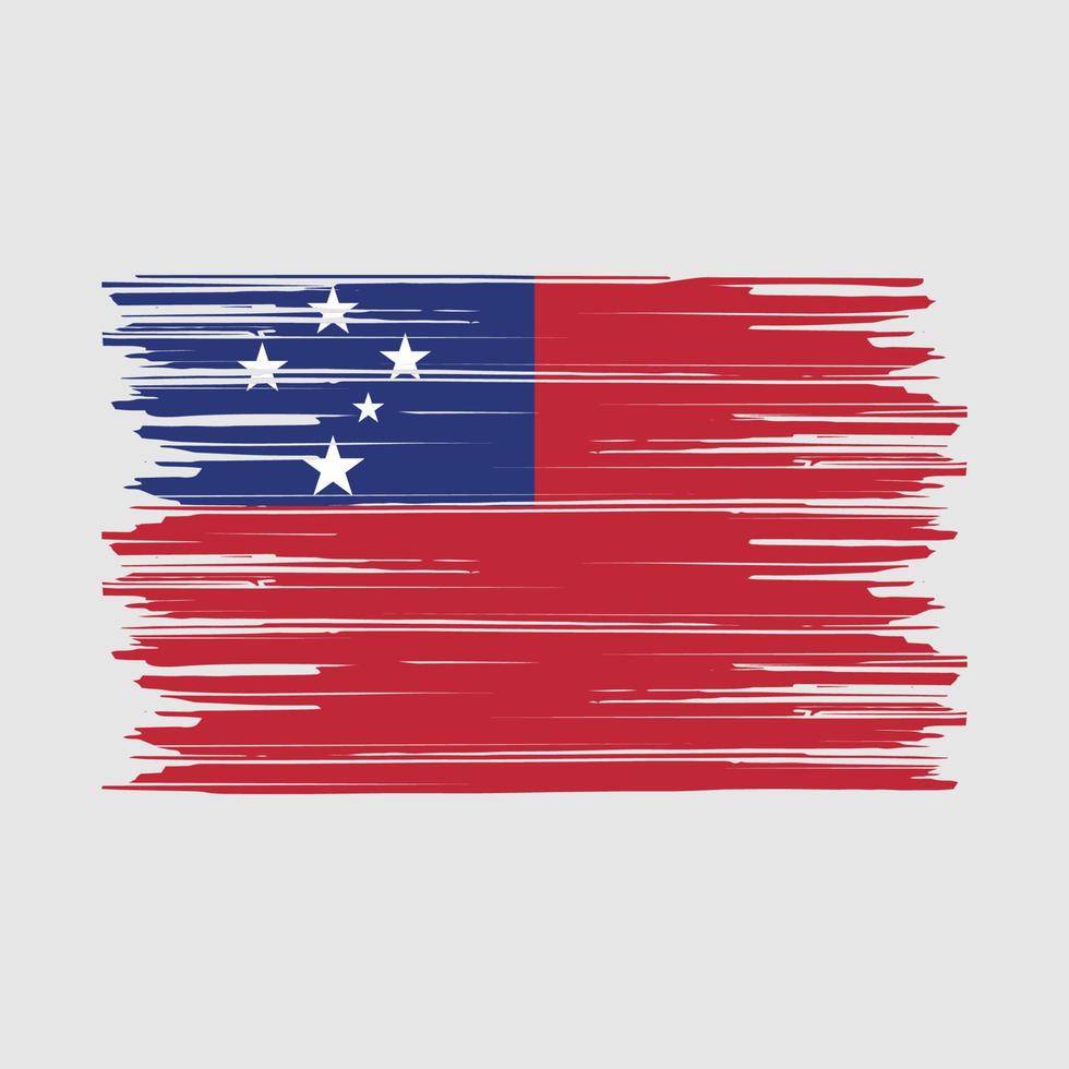 escova de bandeira de samoa vetor