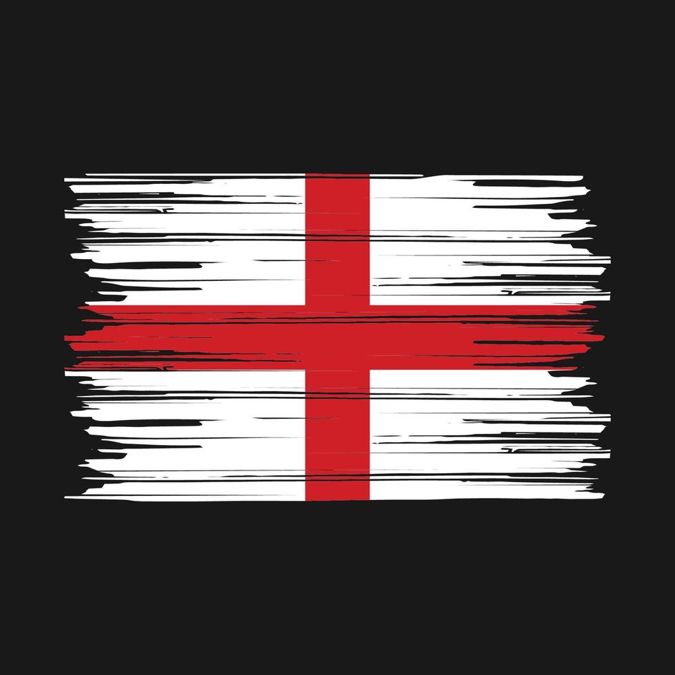 escova de bandeira da inglaterra vetor