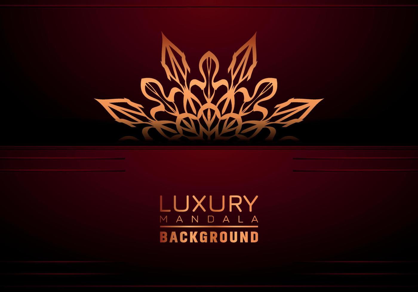 design de fundo ornamental de mandala de luxo com estilo de padrão arabesco dourado. ornamento de mandala decorativo para impressão, folheto, banner, capa, cartaz, cartão de convite. vetor