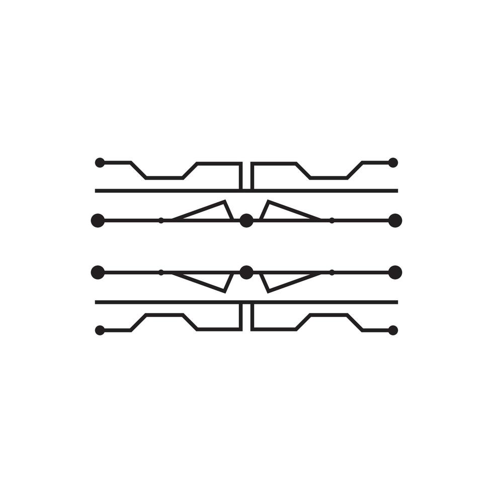 vetor de modelo de logotipo de circuito