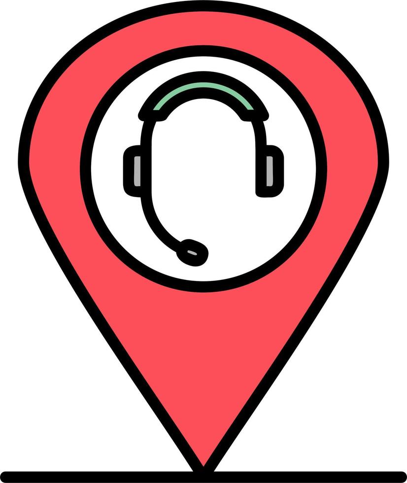ícone de vetor de pino de localização