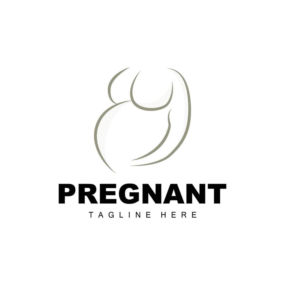 grávida logotipo, mãe e bebê saúde Cuidado projeto, grávida e bebê remédio marca ícone vetor