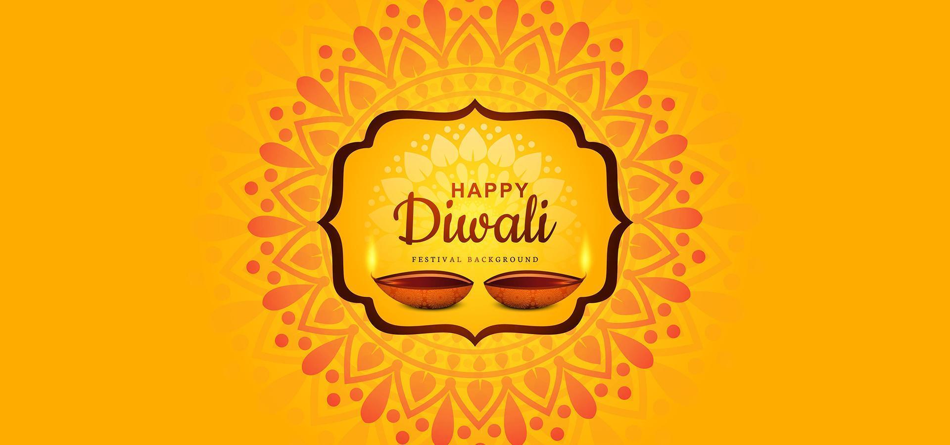 ilustração da queima de diya em um feliz feriado de diwali vetor