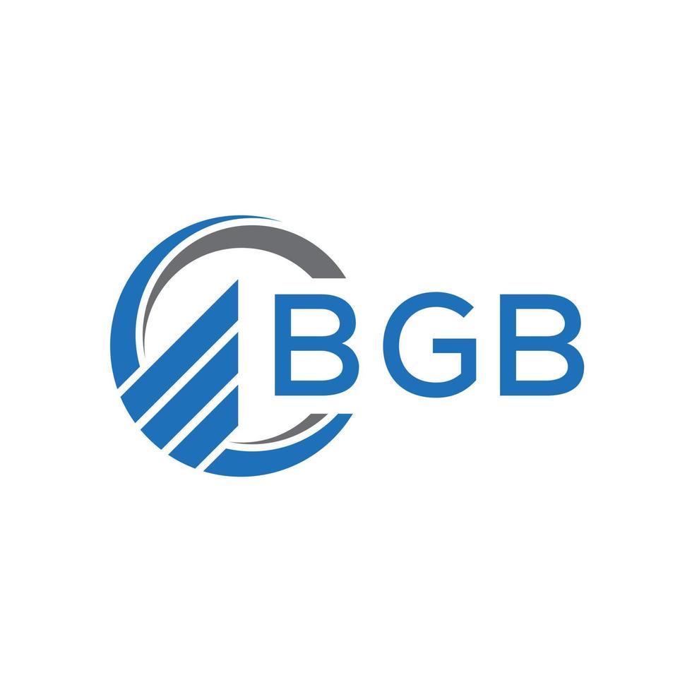 bgb plano contabilidade logotipo Projeto em branco fundo. bgb criativo iniciais crescimento gráfico carta logotipo conceito. bgb o negócio finança logotipo Projeto. vetor