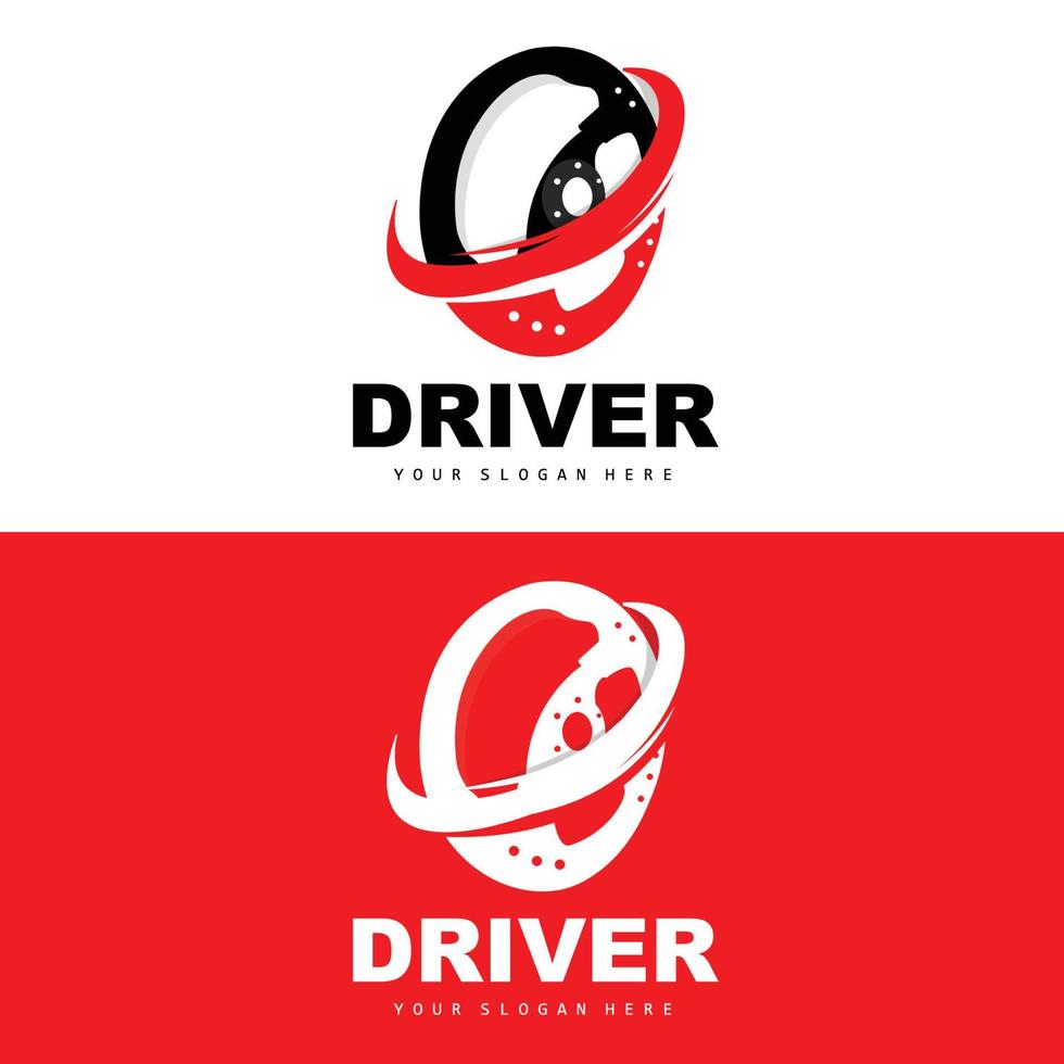 logotipo de direção de carro, vetor de motorista, design de veículo de transporte, reparo, manutenção, garagem de carro