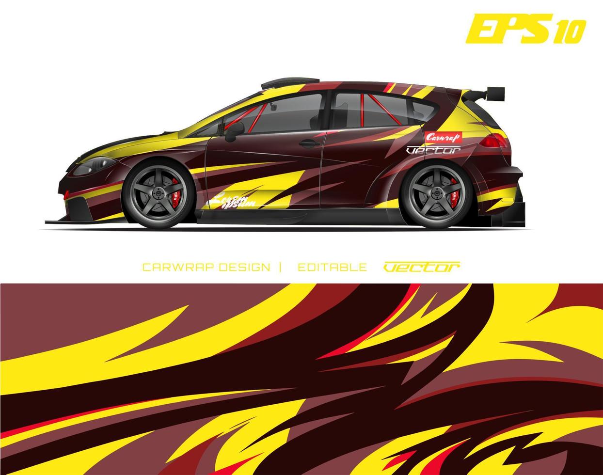 carro invólucro Projeto com abstrato textura.corrida fundo desenhos para raça carro, aventura veículo. vetor