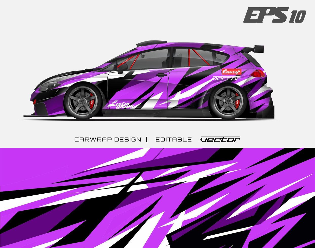 carro invólucro Projeto com abstrato textura.corrida fundo desenhos para raça carro, aventura veículo. vetor