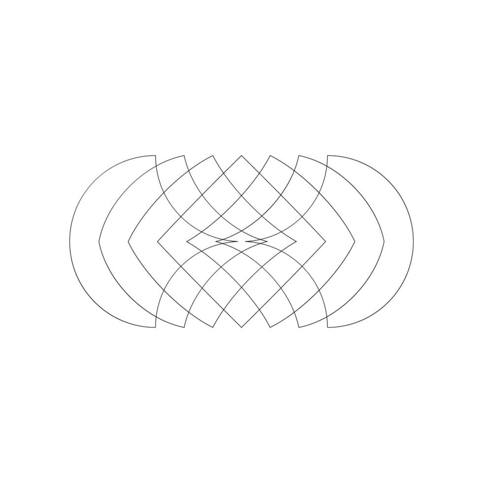 geométrico fractal abstrato forma vetor