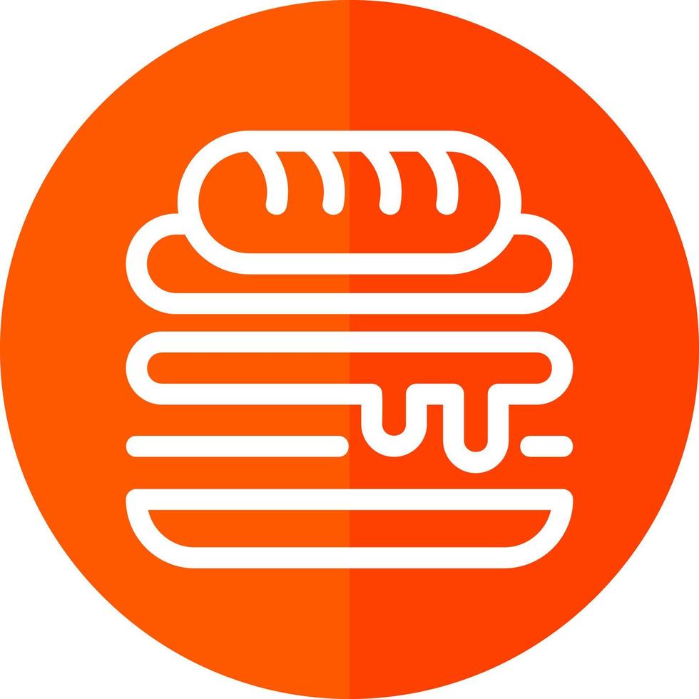 design de ícone vetorial de sanduíche cubano vetor