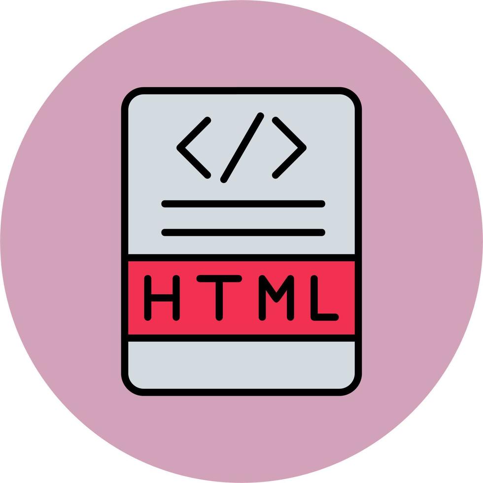 ícone do vetor html