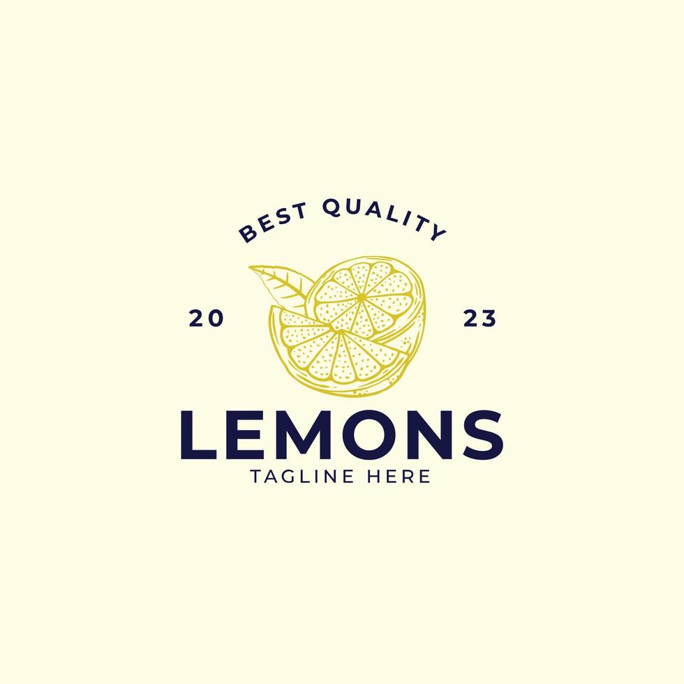 limão Fazenda logotipo Projeto vetor modelo
