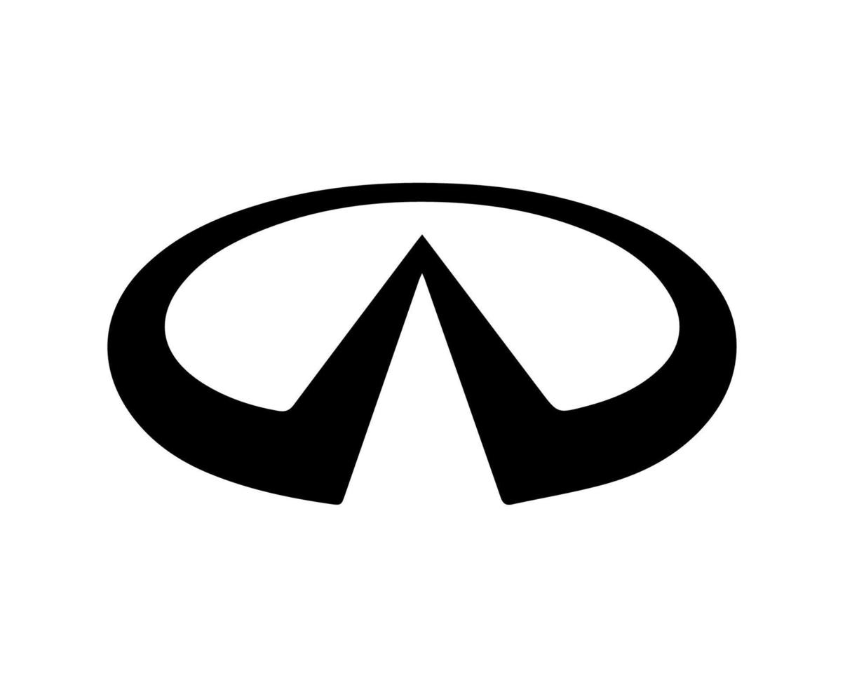 infinito marca logotipo carro símbolo Preto Projeto Japão automóvel vetor ilustração