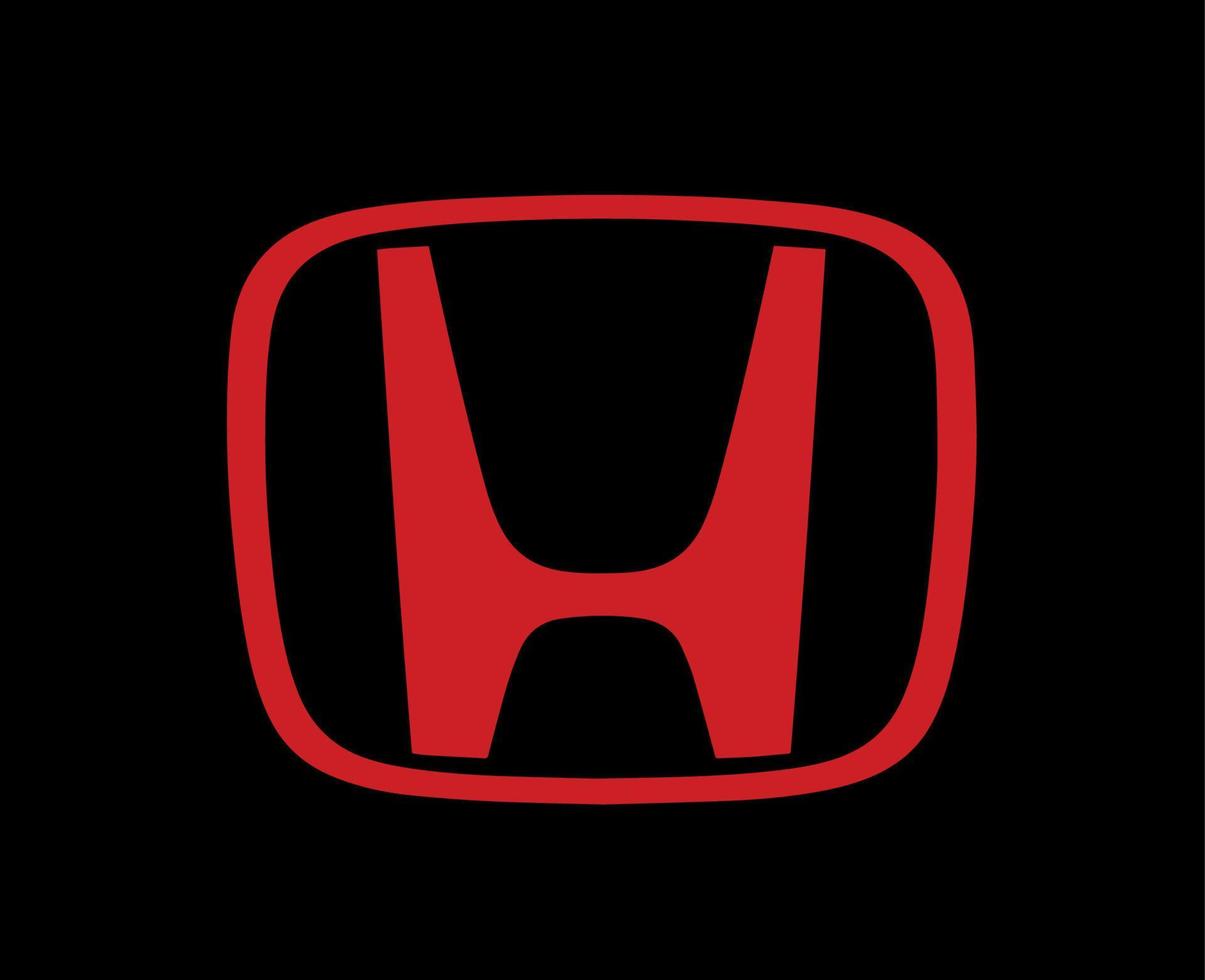 honda logotipo marca símbolo vermelho Projeto Japão carro automóvel vetor ilustração com Preto fundo