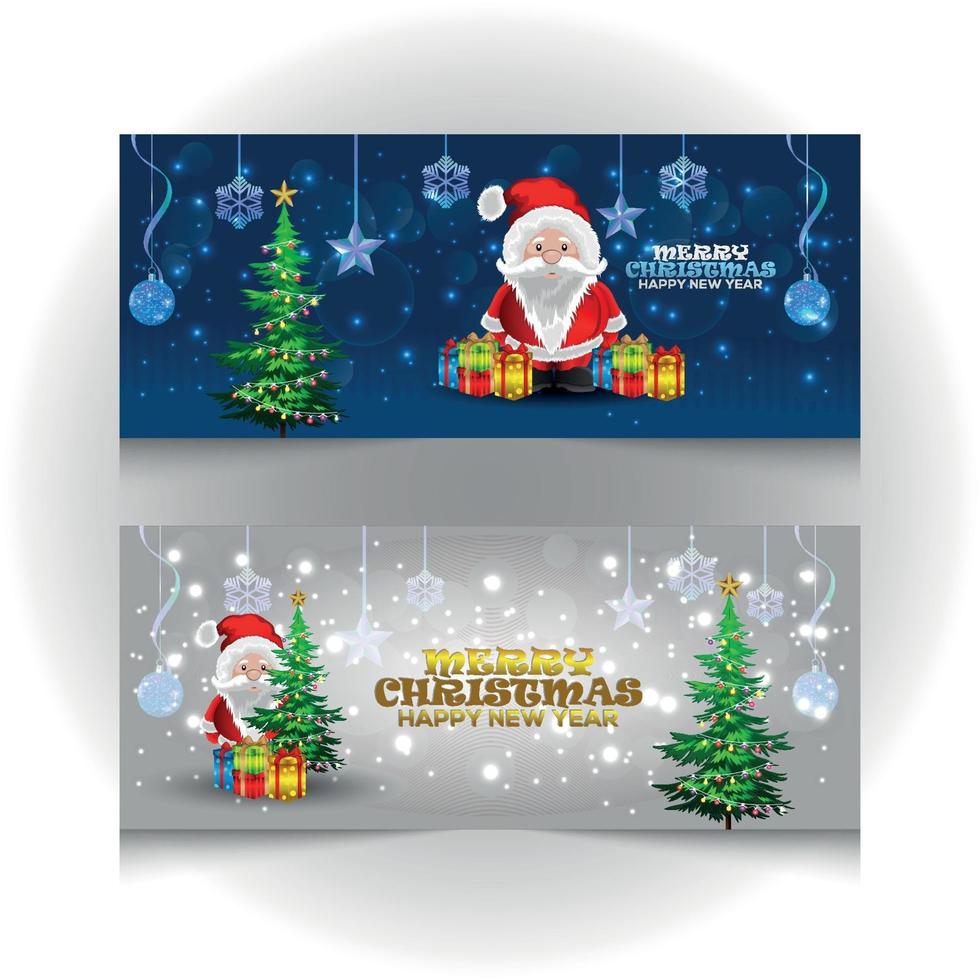 banners de feliz natal vetor