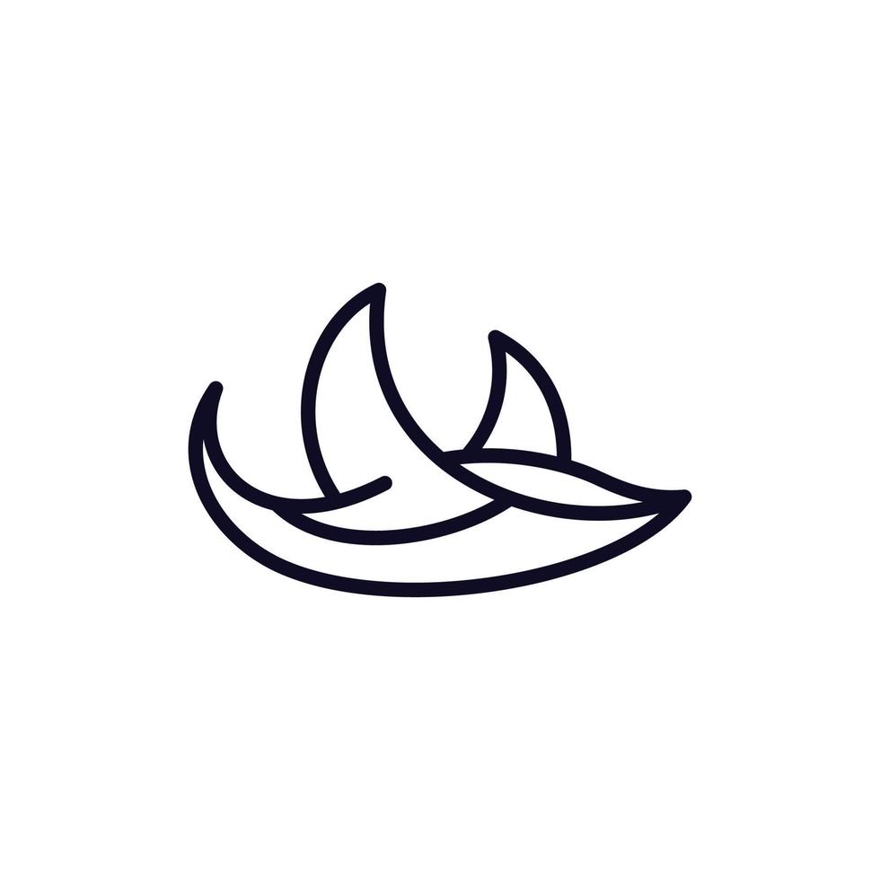 arraia linha simplicidade ilustração logotipo Projeto vetor