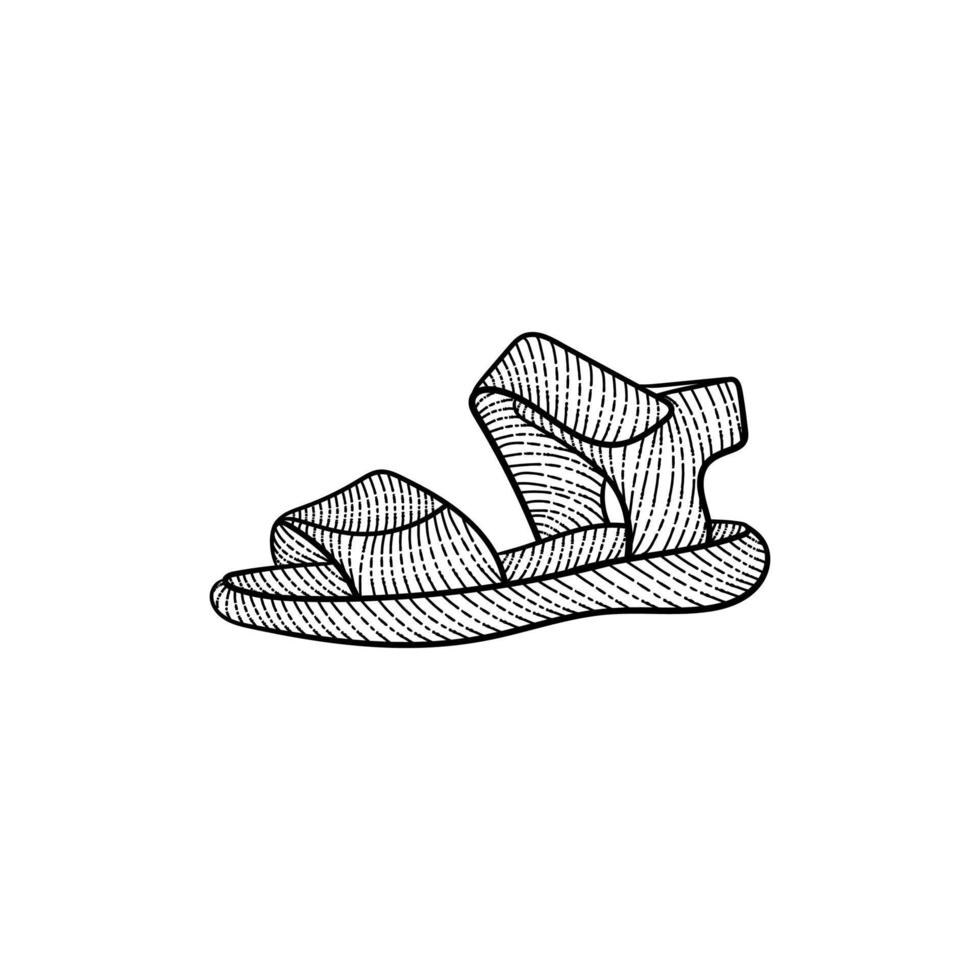 sapatos bota vintage estilo ilustração Projeto vetor