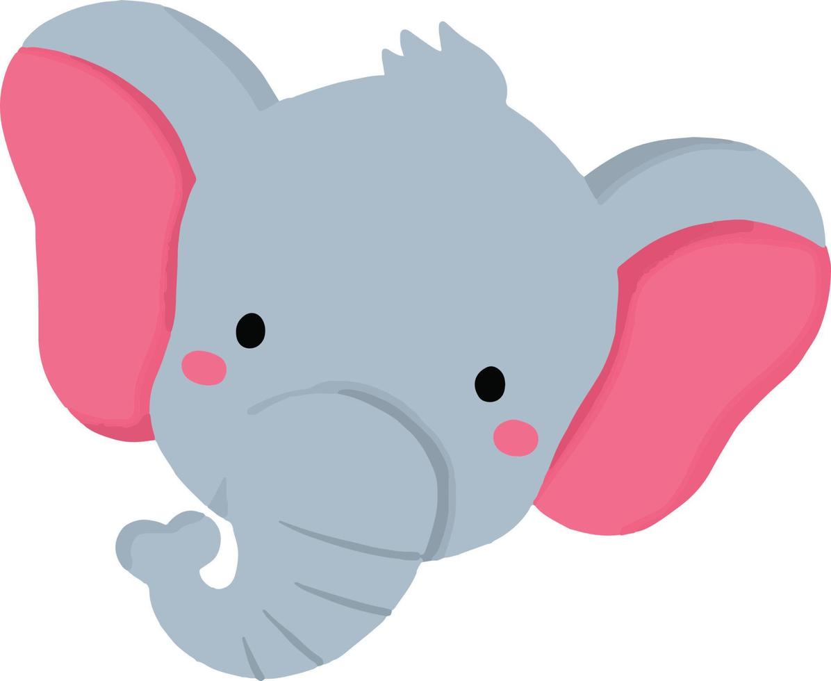 elefante aguarela animais ilustração. adequado para cobrir livro, imprimir, bebê banho, bebê camisa, berçário decorações, aniversário convites, poster, cumprimento cartão, etc vetor