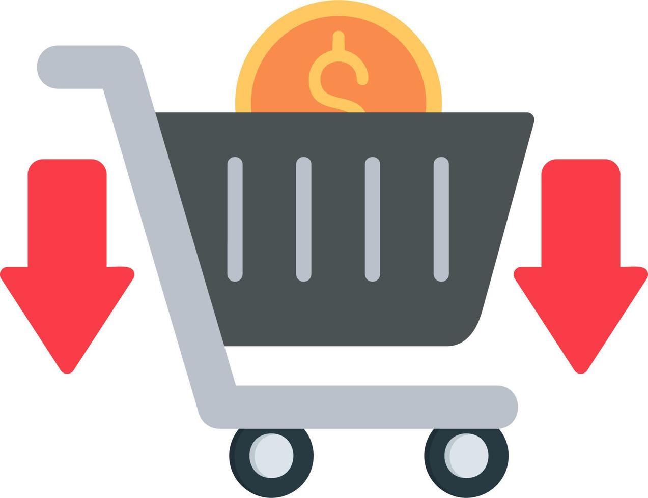 ícone de vetor de compras