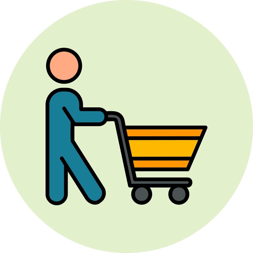 ícone de vetor de compras