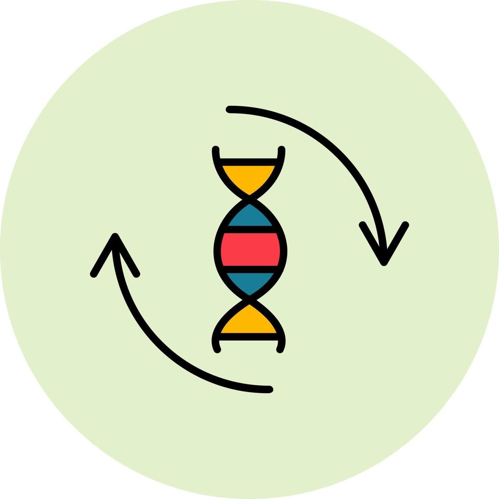 ícone de vetor de DNA