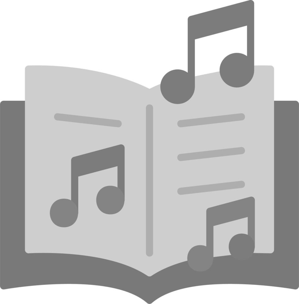 ícone de vetor de livro de música