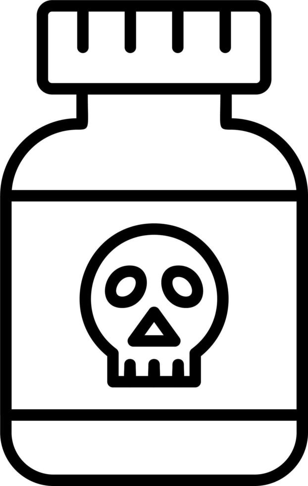 ícone de vetor de veneno