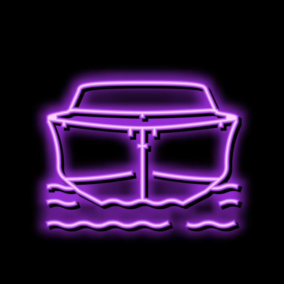 ilustração em vetor ícone de cor de veículo de transporte de barco