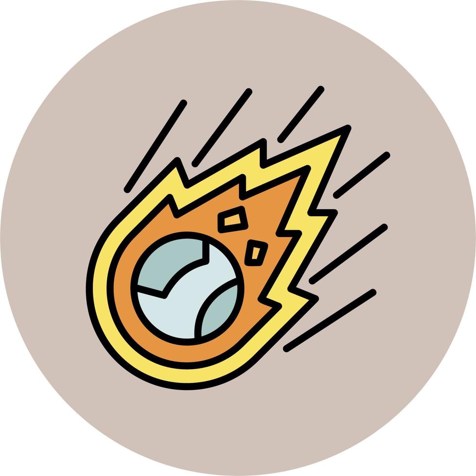 ícone de vetor de meteoro
