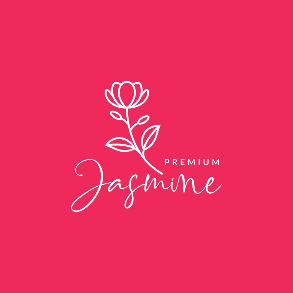 feminino flores plantar beleza perfumado cheiro linha minimalista logotipo Projeto vetor ícone ilustração