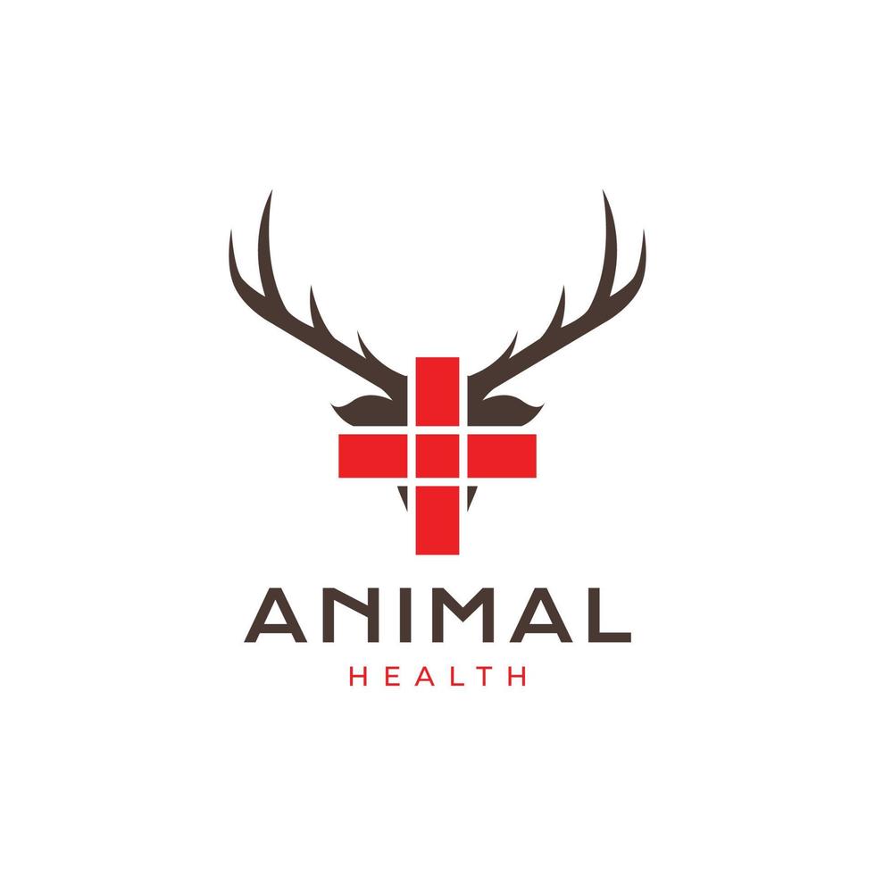 animal Cuidado saúde médico clínica remédio Cruz hospital logotipo Projeto vetor ícone ilustração