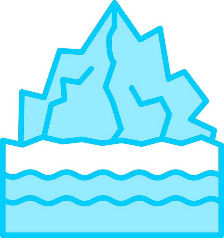 ícone de vetor de iceberg