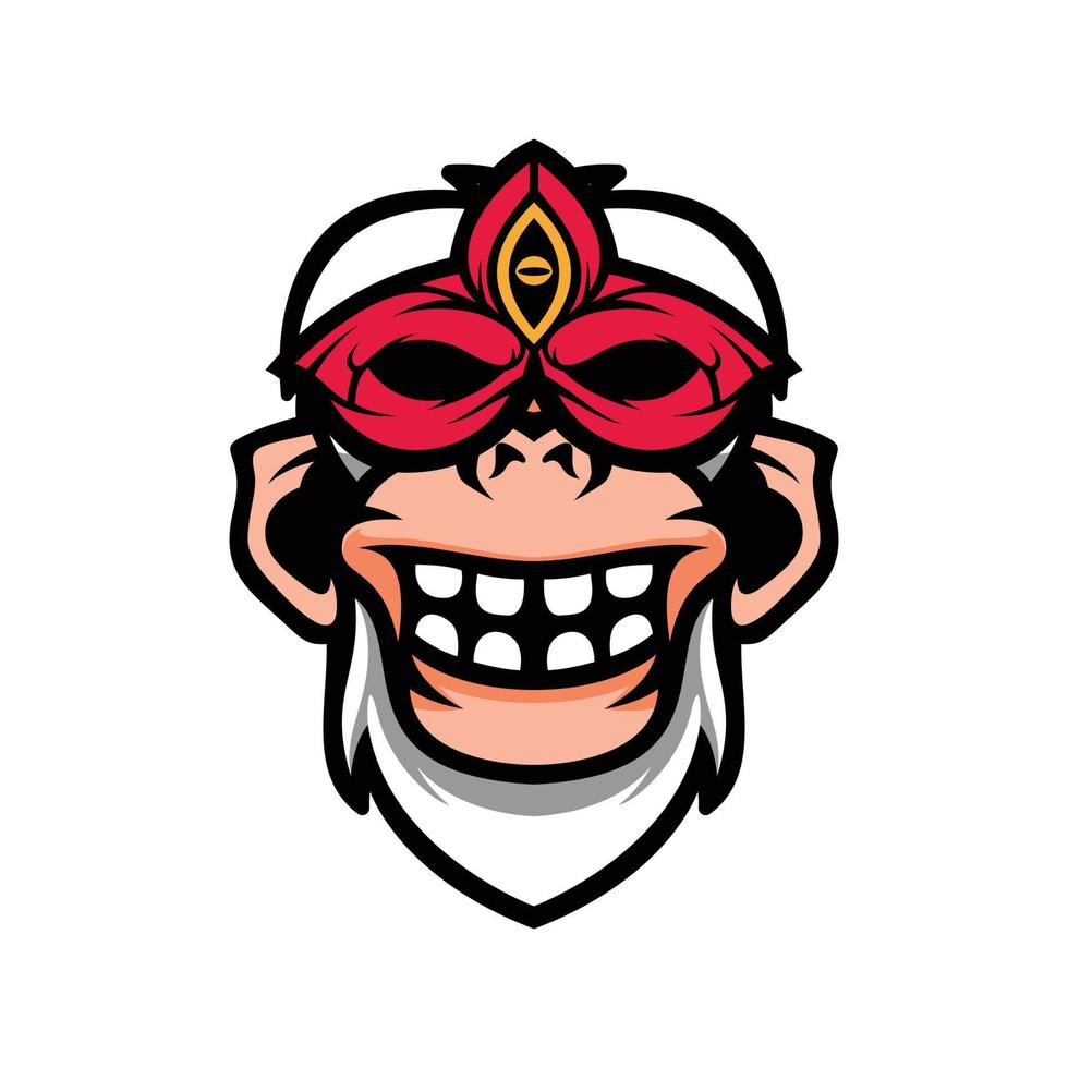 yeti mascarar mascote logotipo Projeto vetor