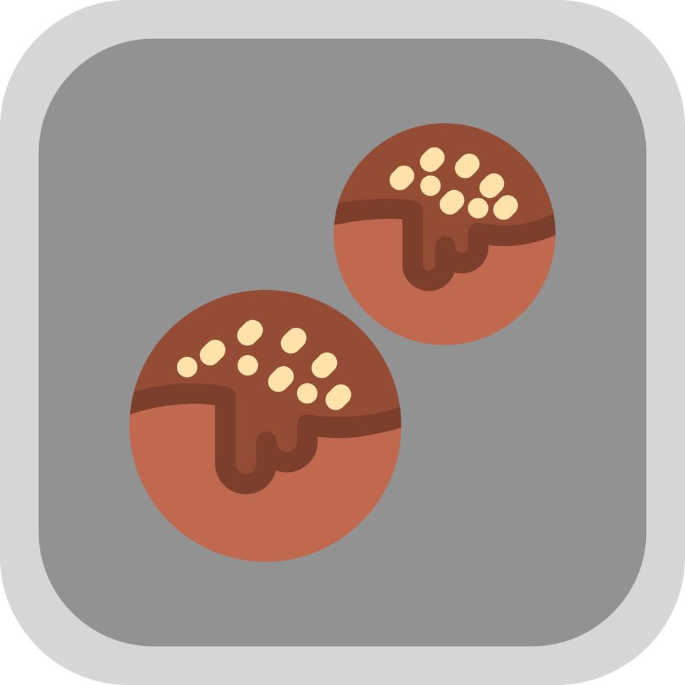 design de ícone de vetor de bolas de chocolate