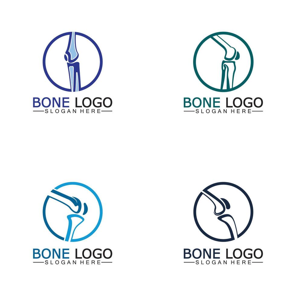 osso logotipo vetor modelo símbolo.ilustração do articulação, joelho. quiropraxia logotipo