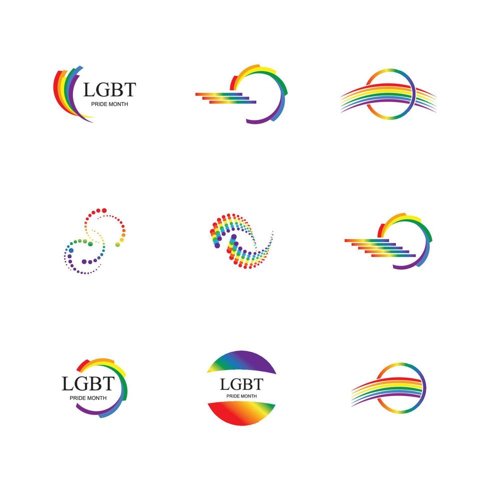 lgbt logotipo e símbolo vetor