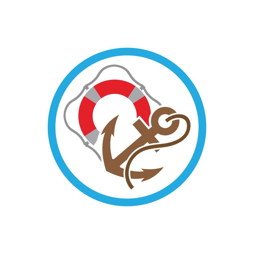 bóia salva-vidas logotipo símbolo vetor