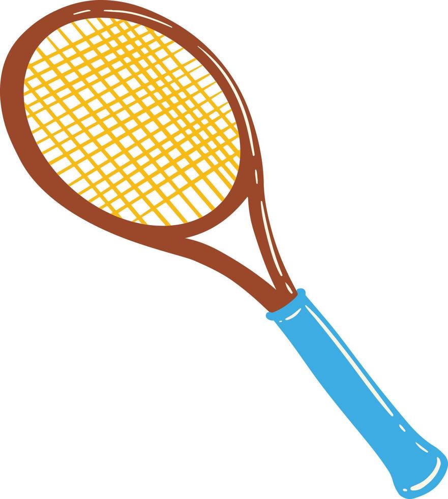 ilustração de raquete de tênis vetor