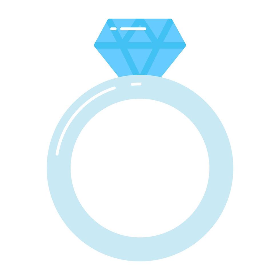 diamante anel vetor Projeto isolado em branco fundo