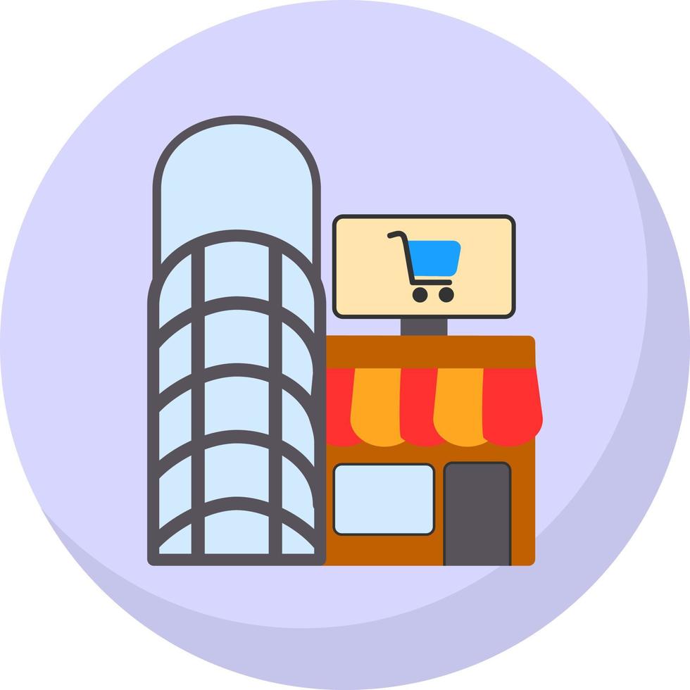 design de ícone de vetor de loja de compras