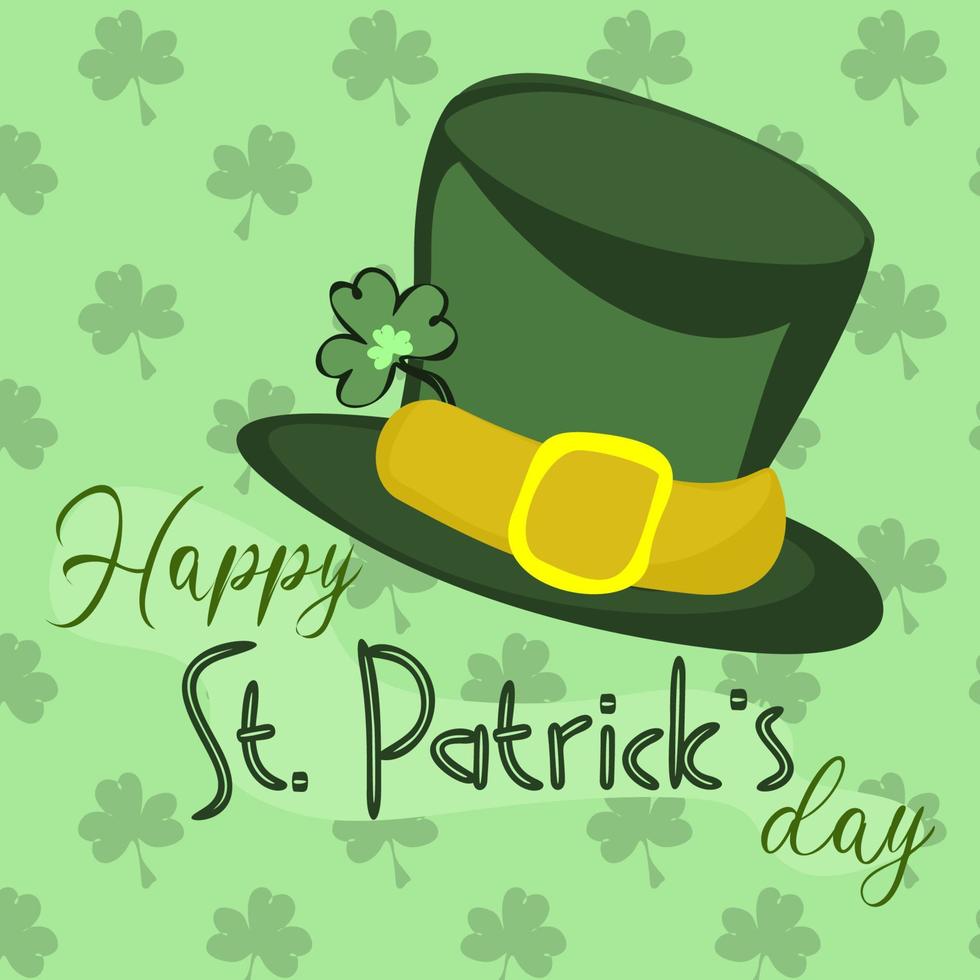 feliz st. patricks dia escrito a mão letras citar para cartões postais, bandeiras, convite, cartazes, Camisetas. vetor ilustração